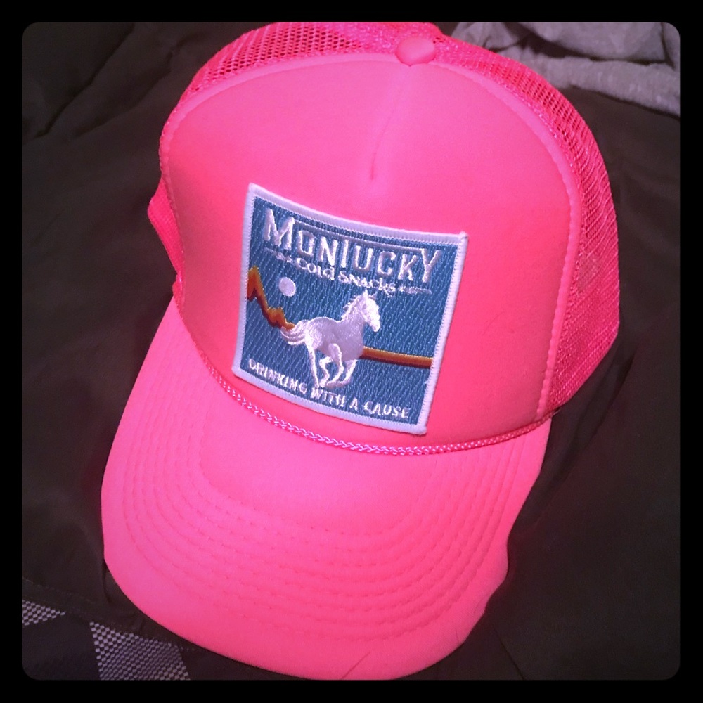 Montucky cold snacks pink trucker hat